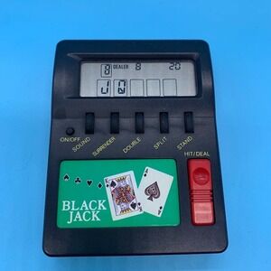 Vintage RadioShack Black Jack Mini Handheld Electronic LCD Game 60-2463A